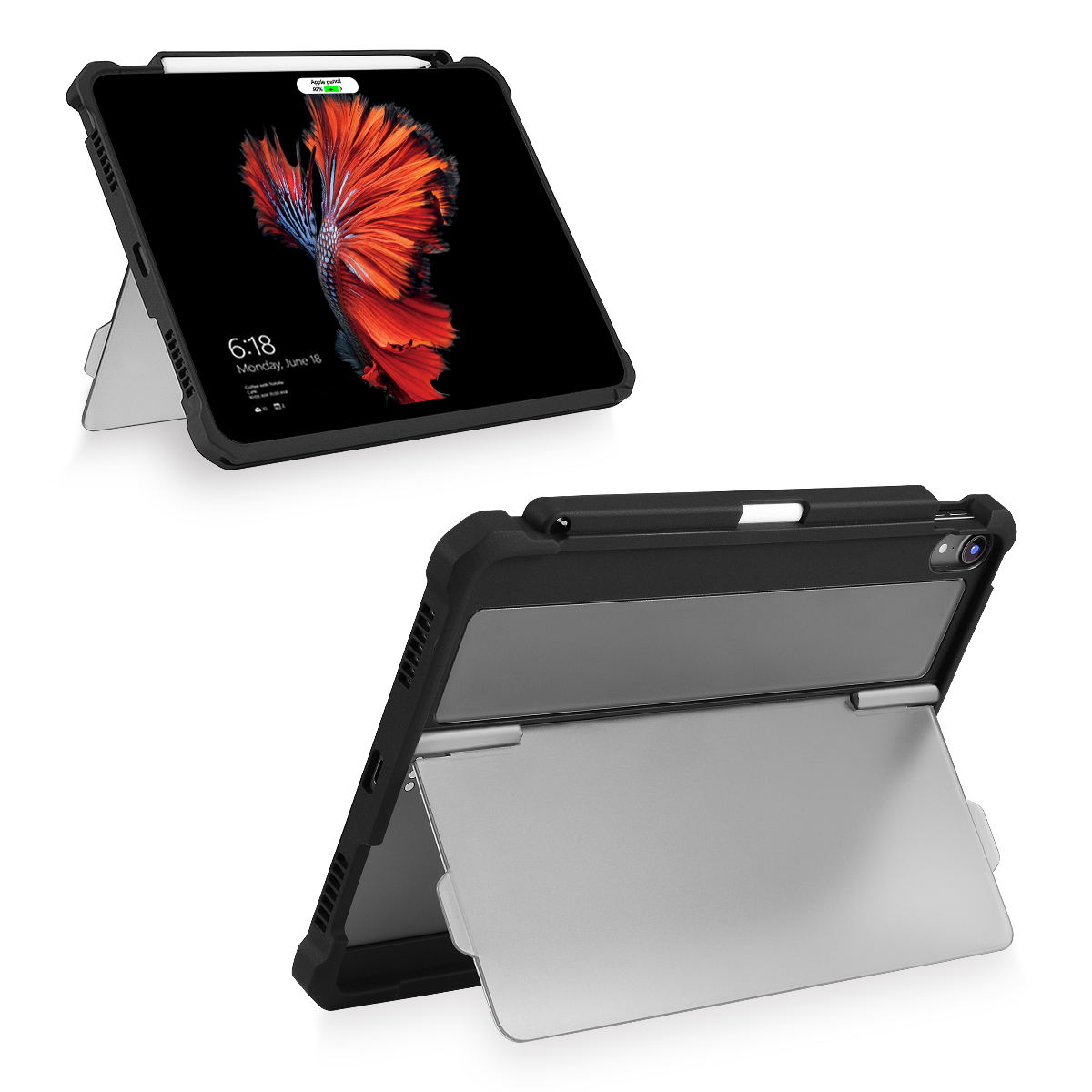 Top sell tablet heavy duty soft tpu bumper case cover with flexible standing for ipad pro 11